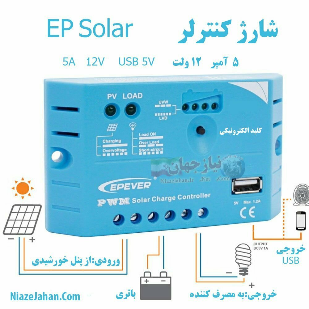 شارژ کنترلر خورشیدی EP-Solar